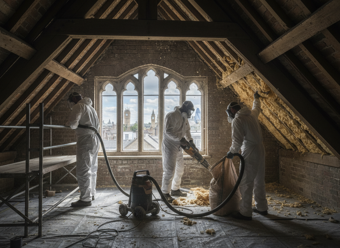 How to Remove Spray Foam from Lofts in London Period Properties
